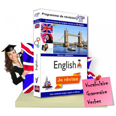 Anglais , révision par simple immersion ,débutant,intermédiaire 